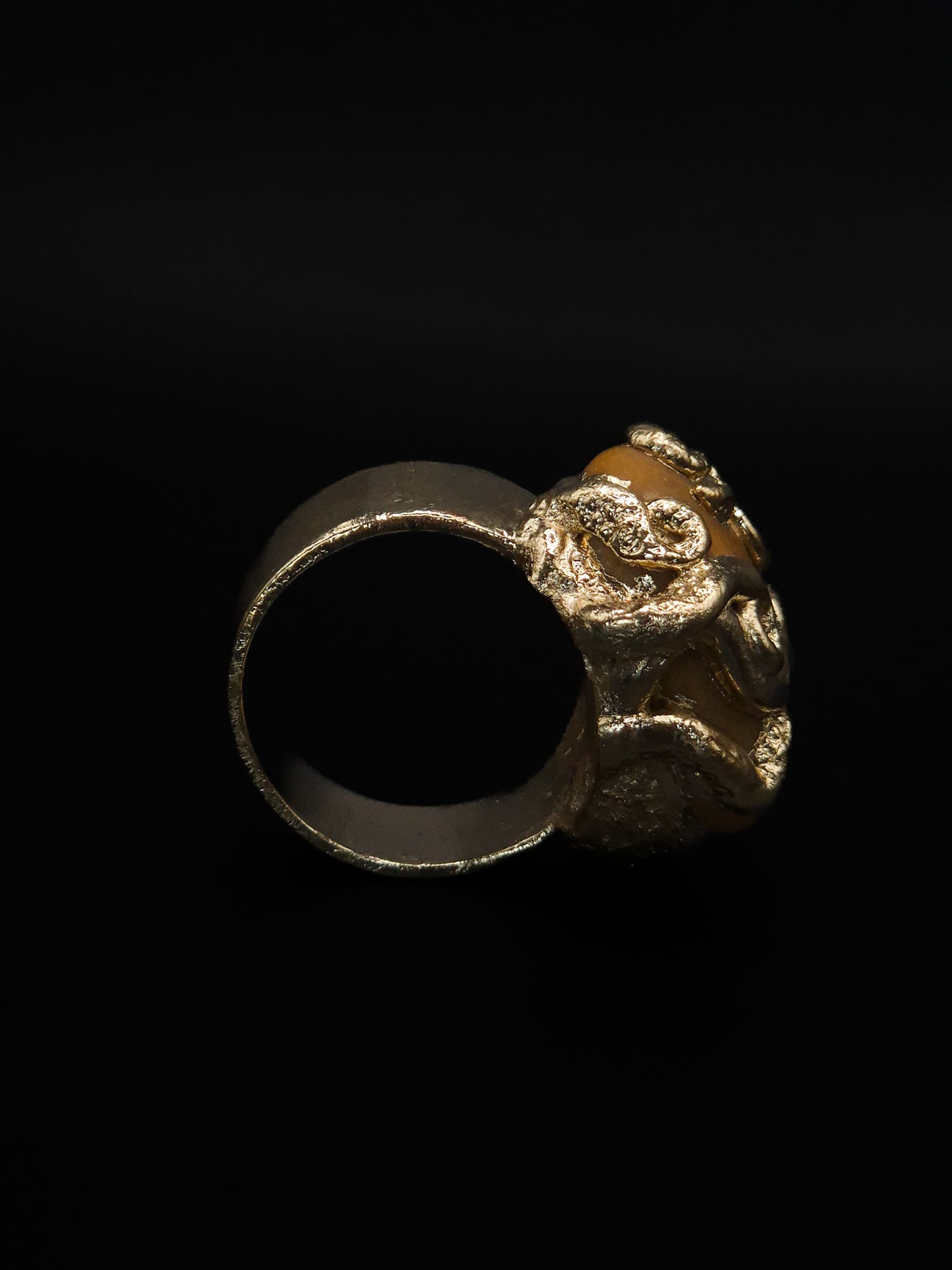 Bague cœur d'ambre