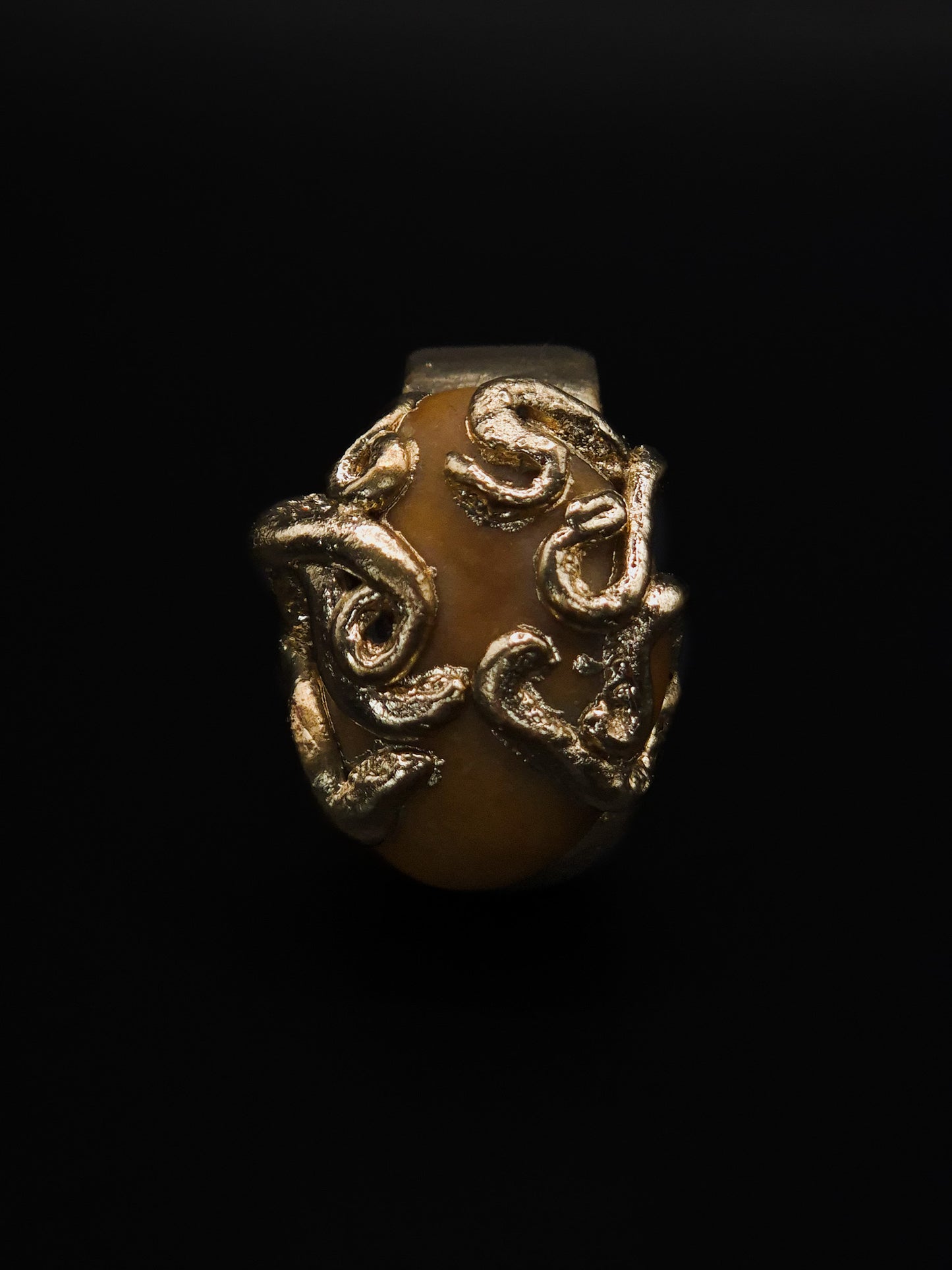 Bague cœur d'ambre